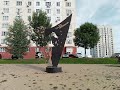 Стела в честь Т. Снежиной в Новосибирске на ул. Т. Снежиной. Видео снято в честь 30- летия гибели