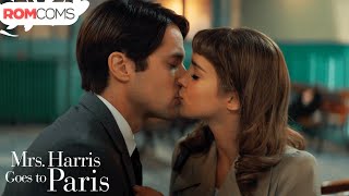 Lucas Bravo Alba Baptista Kiss Scene from Mrs Harris Goes to Paris | RomComs
