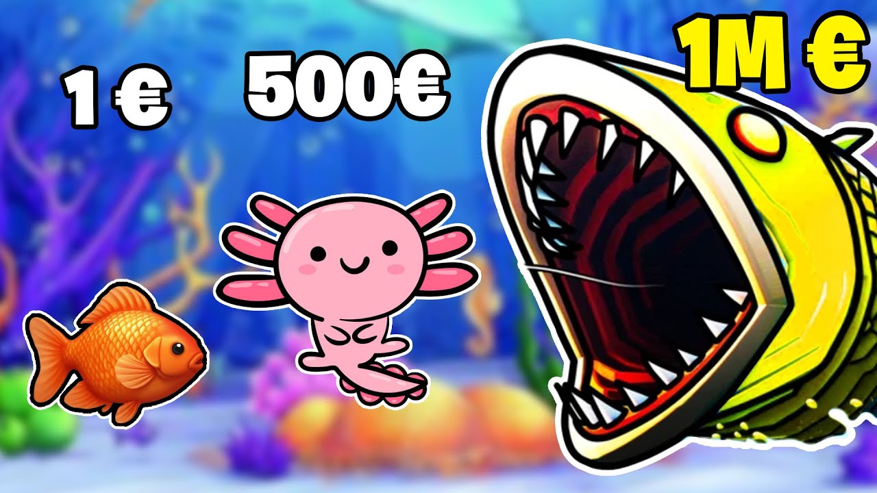 POISSON À 1€ VS 1 MILLION D'EUROS DANS CHILLQUARIUM !!