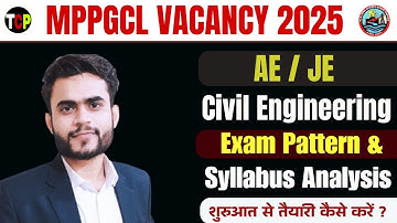 MPPGCL AE & JE Civil Syllabus 2025 📘 | Complete Discussion & Preparation Strategy!