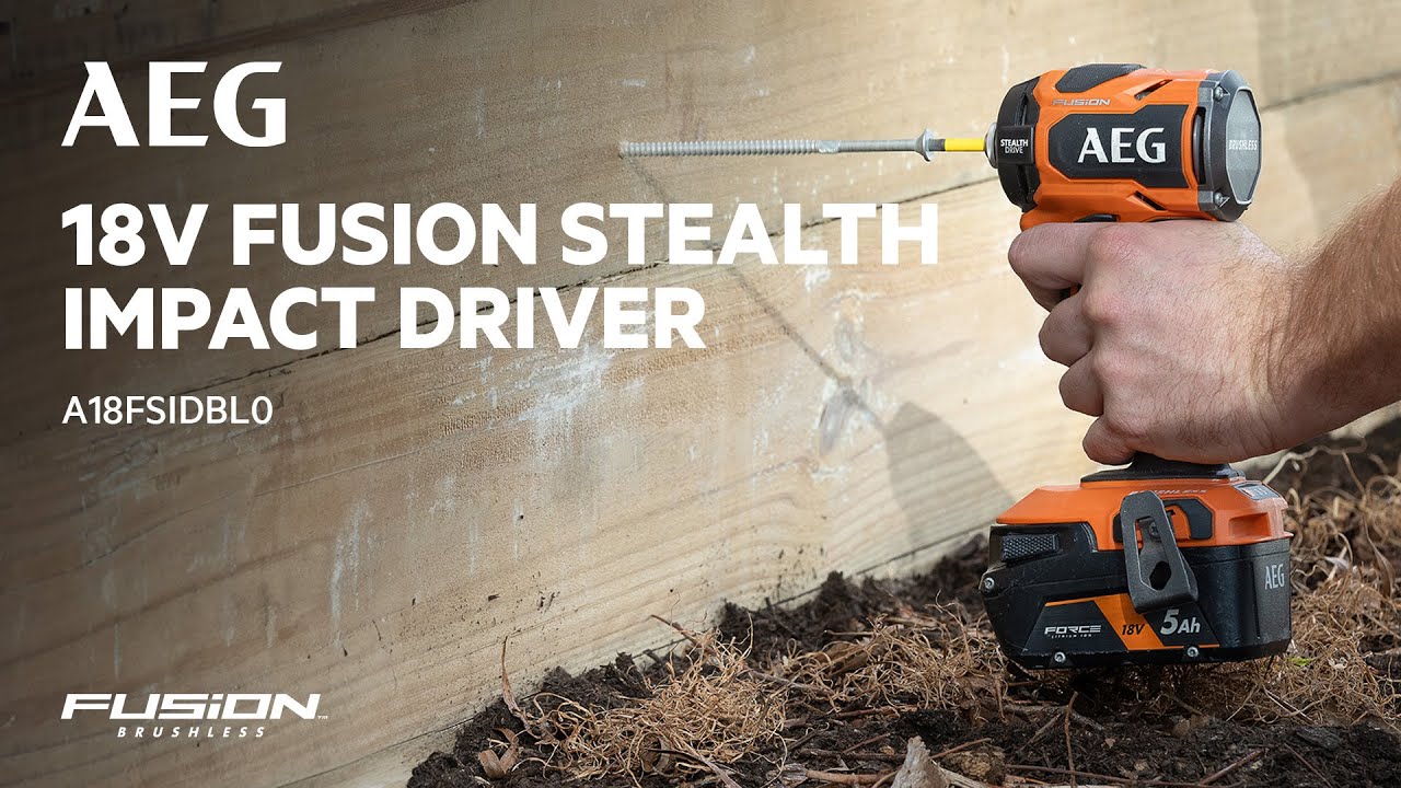 18V FUSION STEALTH Impact Driver in action - YouTube