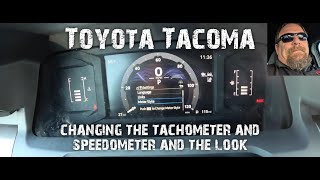 Toyota Tacoma changing the speedometer and tachometer settings on the 7 inch cluster. by Steven Welch 294 views 1 month ago 3 minutes, 24 seconds