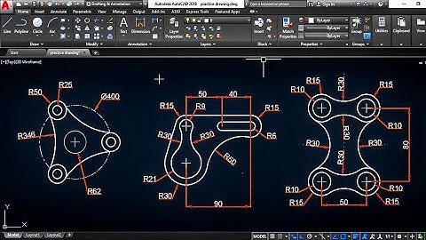 AutoCAD Practice Drwaings || Autocad Practice Drwaings in Hindi ||
