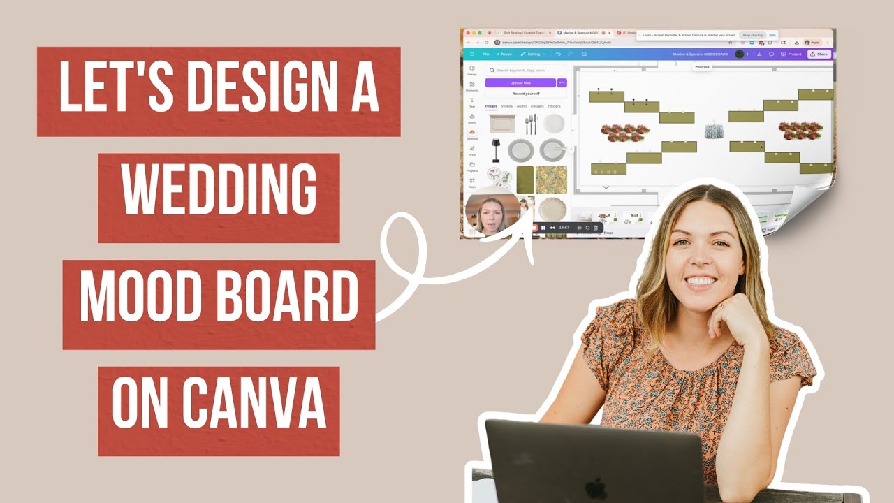 Canva Tutorial | Create a Wedding MOODBOARD with me! - YouTube