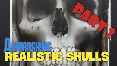 Airbrush Academy - Beginner Guide to Airbrushing Realistic Skulls Part 2