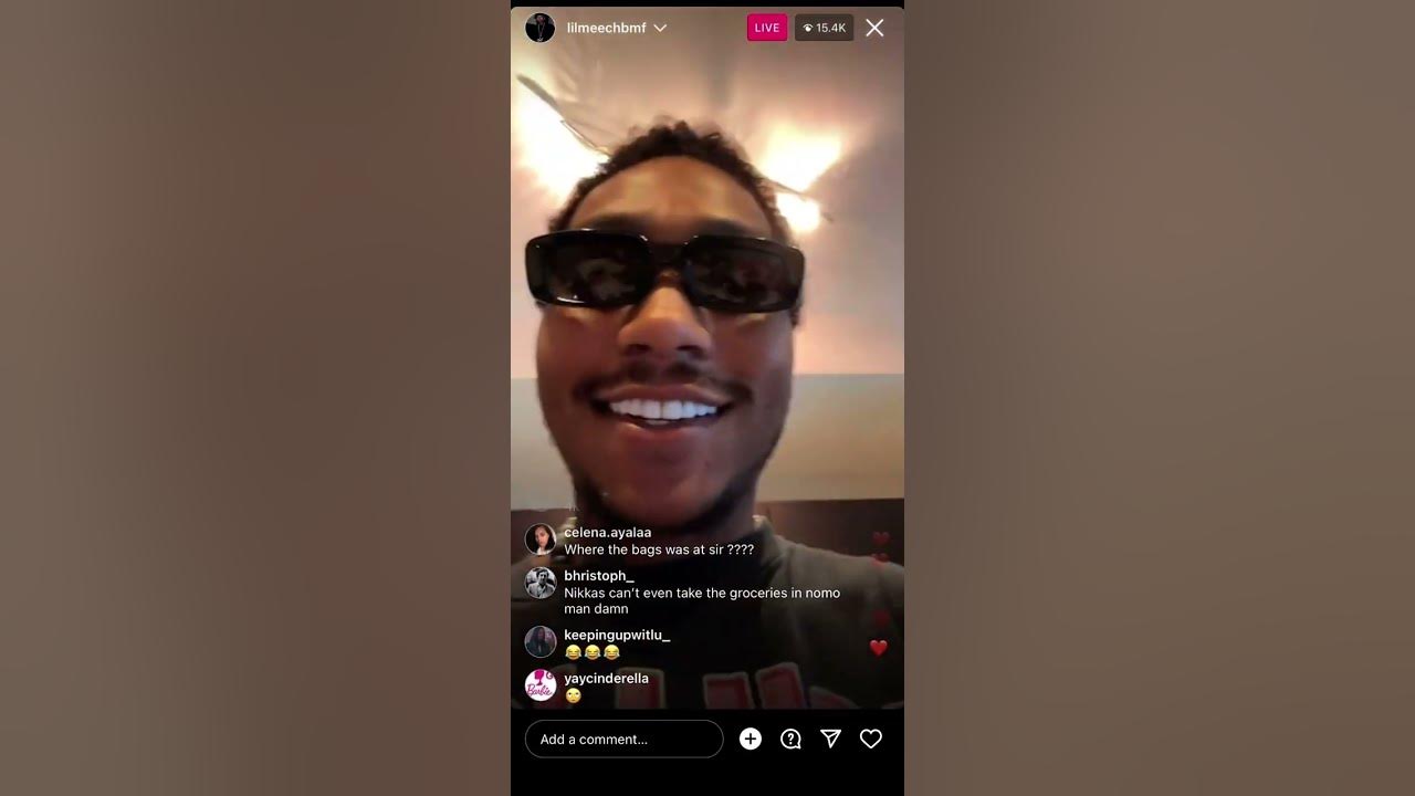 BMF LIL MEECH IG LIVE YouTube