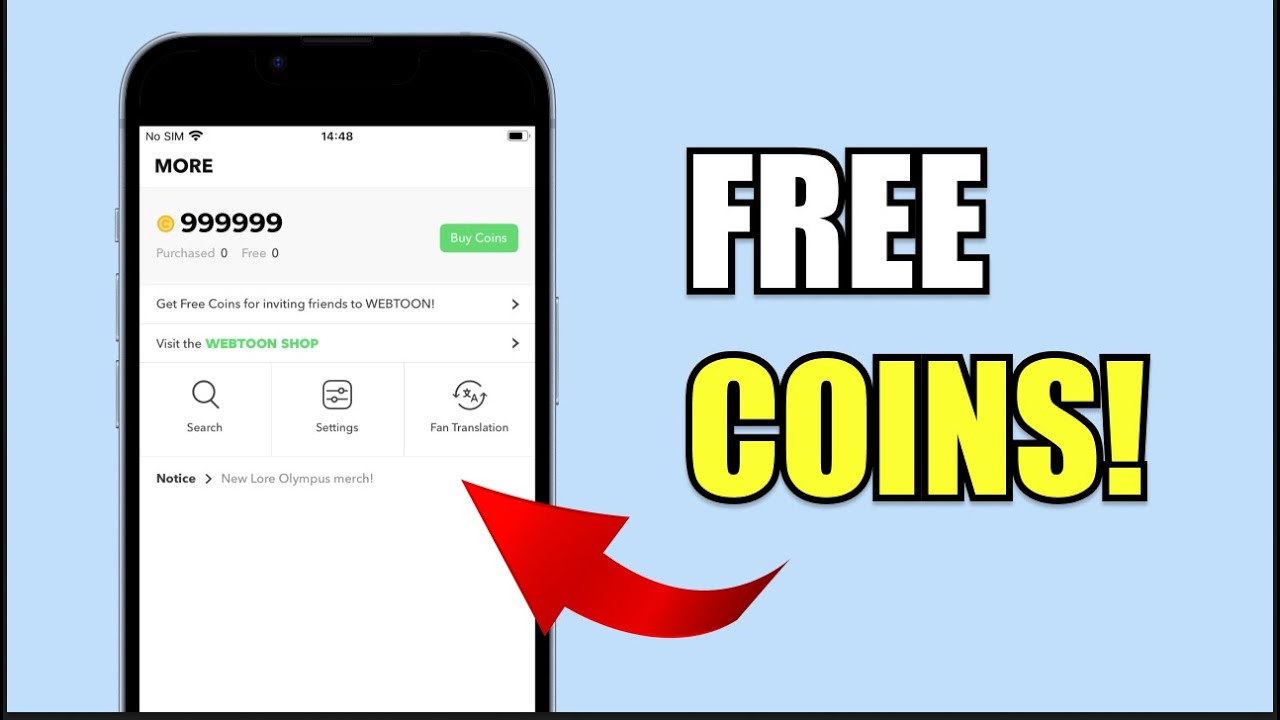 Webtoon Hack - How to Get Unlimited Coins iOS Android