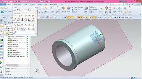 Engine Sleeve Rear (Siemens NX Tutorial)