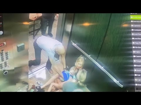 Young girl's arm gets stuck in elevator door in New Jersey, video shows