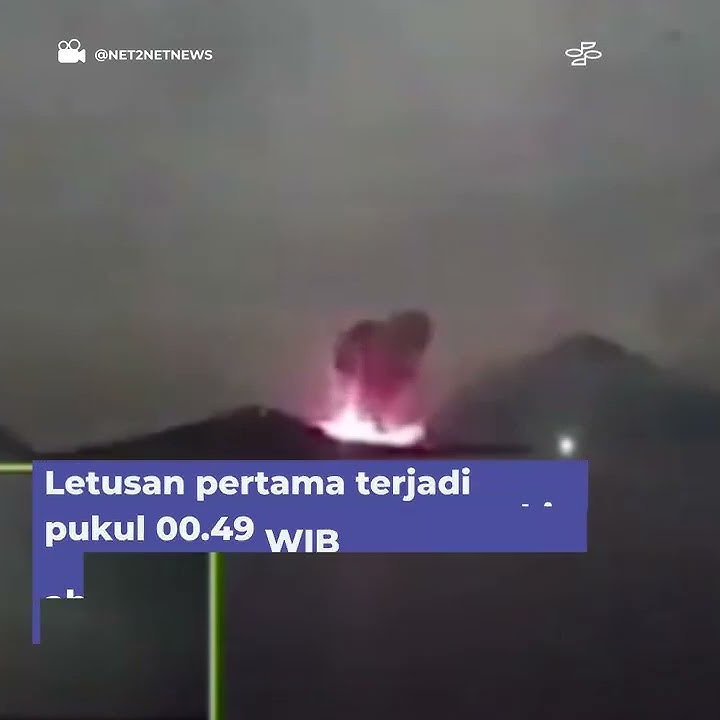 Gunung Anak Krakatau Meletus Jelang Sahur