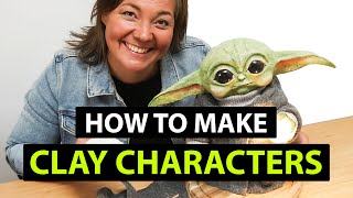 How I Made A Cute Baby Yoda Lamp Sculpted From Air Dry Clay Grogu