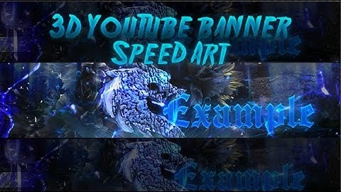 How to make an AMAZING 3D YouTube banner!! Only using PHOTOSHOP and C4D