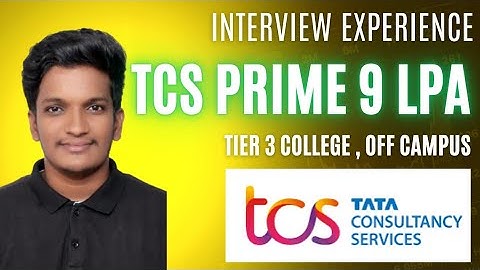 TCS Prime Interview Experience || Tier 3🔥 || Off Campus ||TCS NQT Interview Preparation