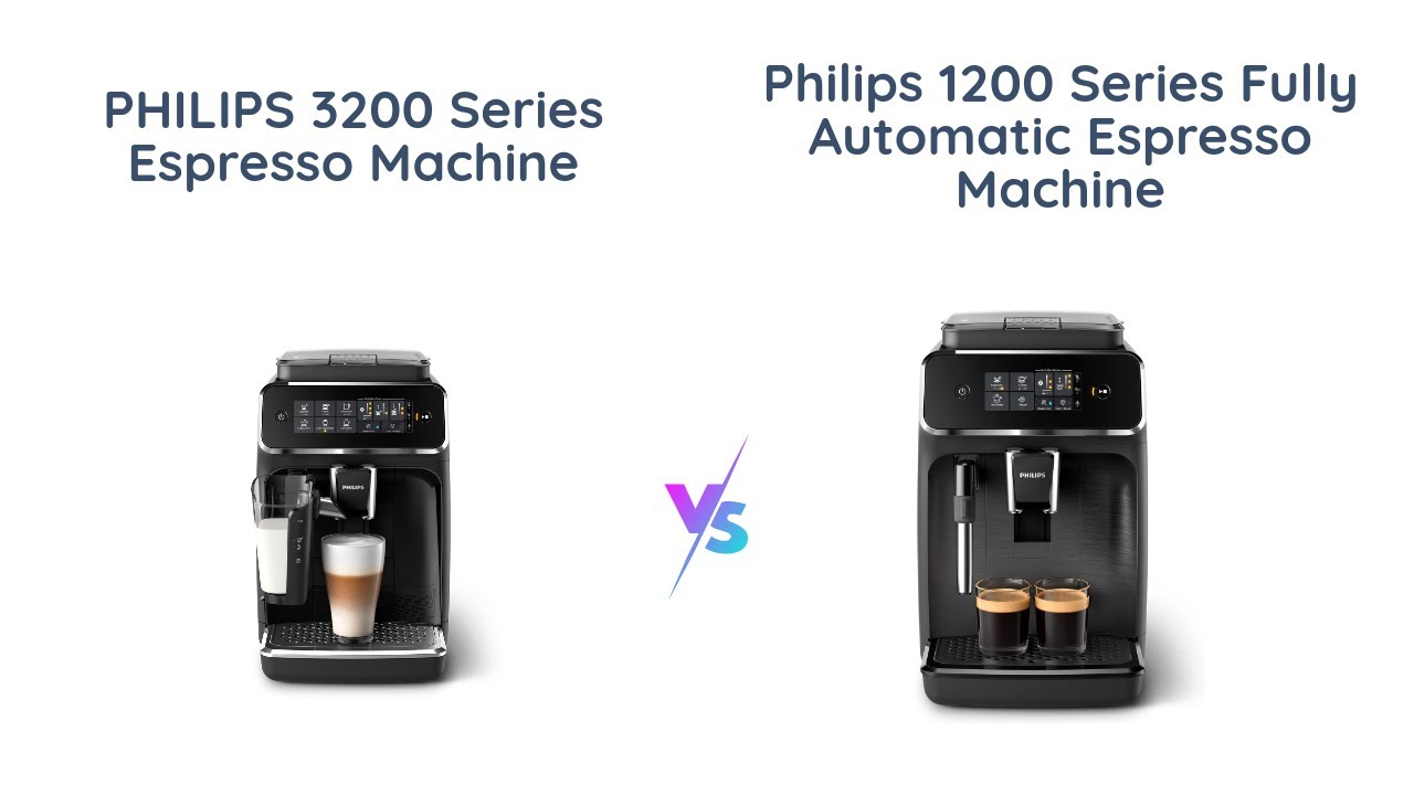 Philips 3200 vs 1200 Series Espresso Machine Comparison YouTube