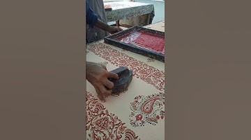 DIY block printing on fabric