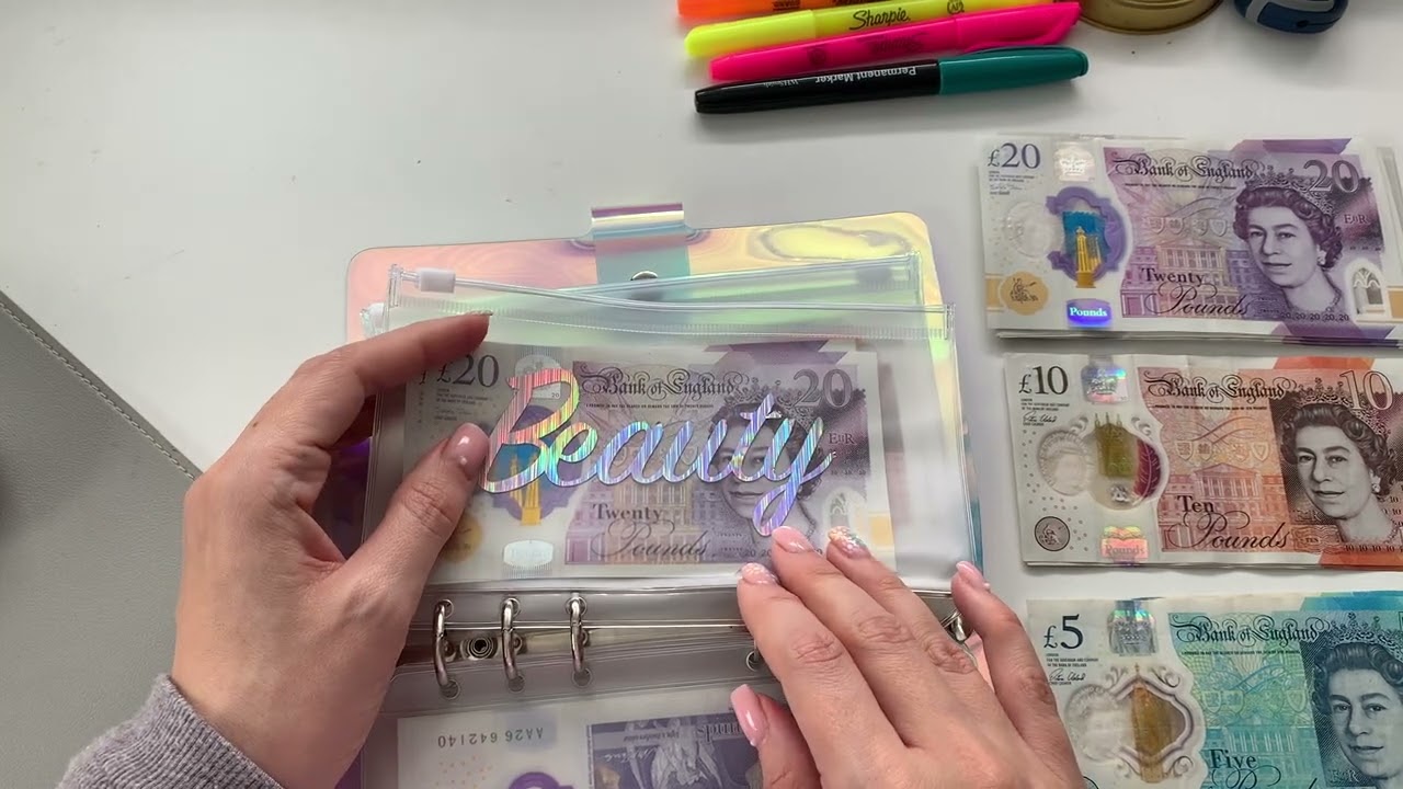 Cash Stuffing UK March 2023, savings challenges, £1070 to cash stuff.