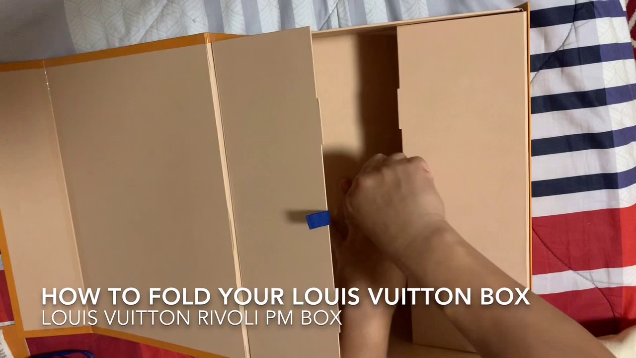 How To Collapse Louis Vuitton Box, No Damage