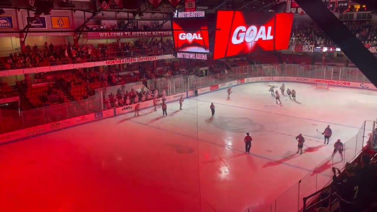 Northeastern Hockey Cam Lund Goal vs LIU 10/1/22