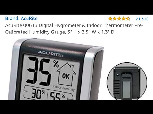 AcuRite Digital Humidity and Temperature Comfort Monitor 00613