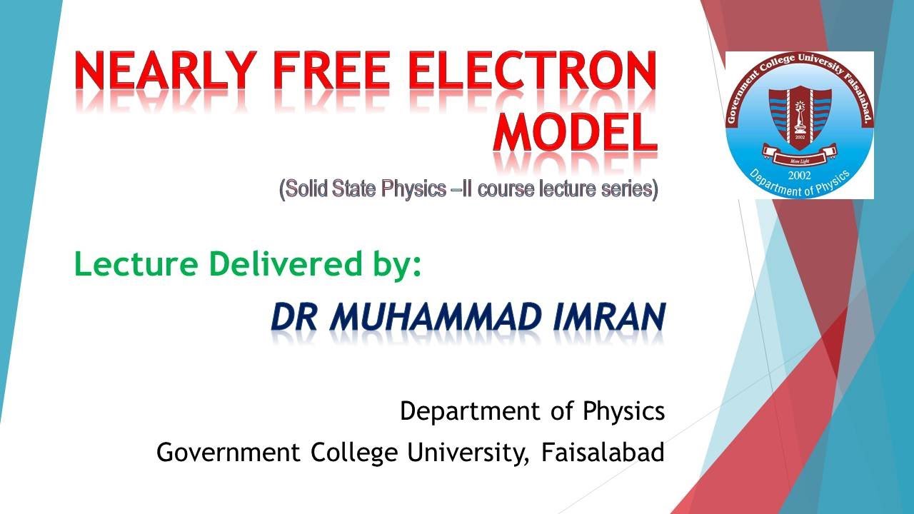 Nearly Free Electron Model - YouTube