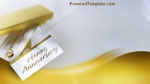 Happy Anniversary PowerPoint Template by PoweredTemplate.com