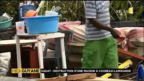 Squat : destruction d'une maison  Cogneau-Lamirand...