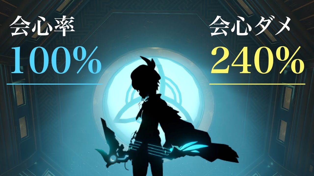 [原神]無凸ウェンティ 会心率100%会心ダメ240% Genshin impact Venti