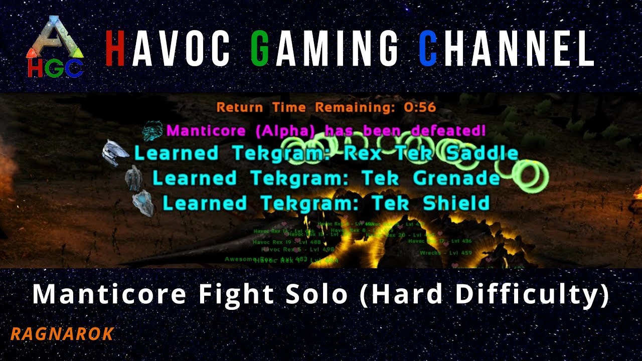 Ragnarok Manticore Fight Solo Gamma Difficulty Youtube