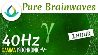 Pure Gamma Waves (40 Hz) | Improve Focus & Learning ◑ 1hr Isochronic Tones ❁ Gaia Meditation Pure Gamma Waves (40 Hz) | Improve Focus & Learning ◑ 1hr Isochronic Tones ❁ Gaia Meditation