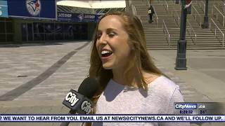 John Gibbons' daughter Jordan performs at Rogers Centre