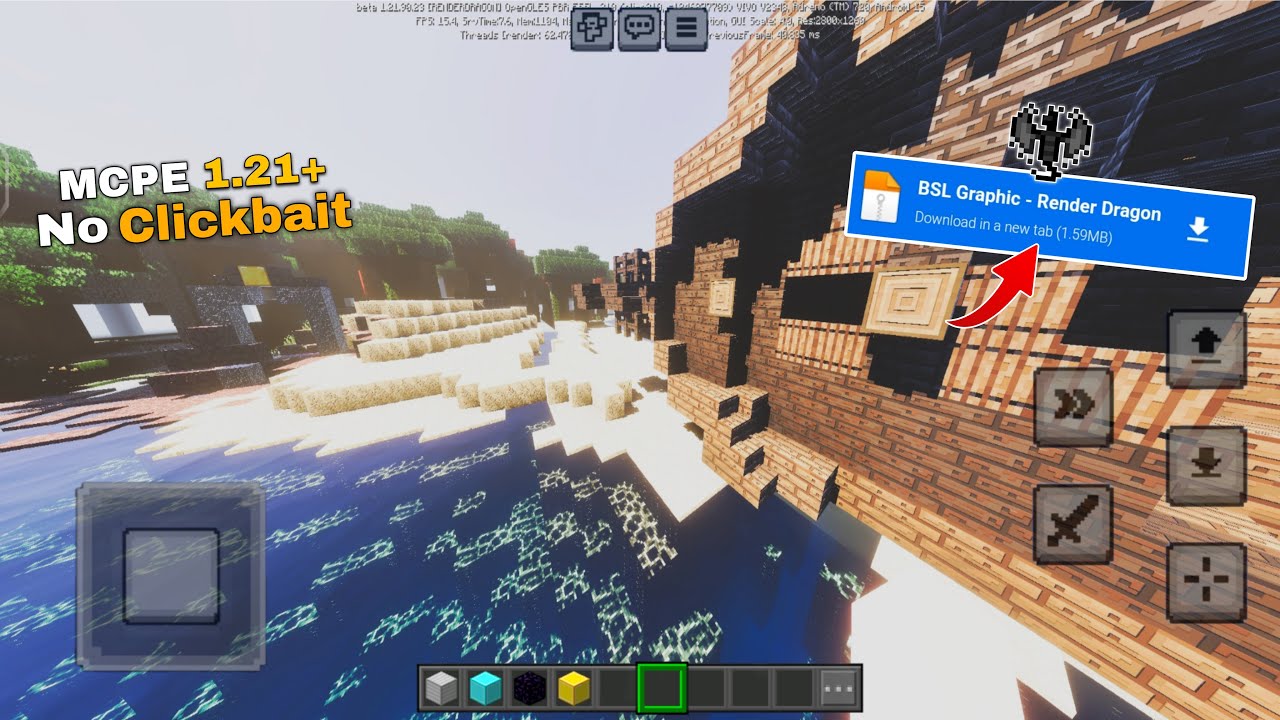 Realistic BSL shader for minecraft shaders 1.21+ BSL Shaders for Minecraft PE 1.21+ [ Free Download]