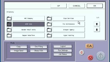 Send to Folder Form (Sharp OSA) Demo