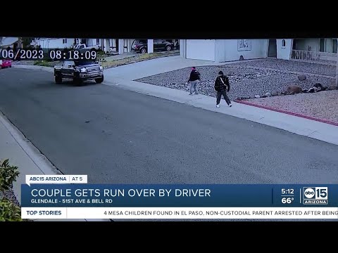 Door video catches couple being run over by a truck in Glendale neighborhood