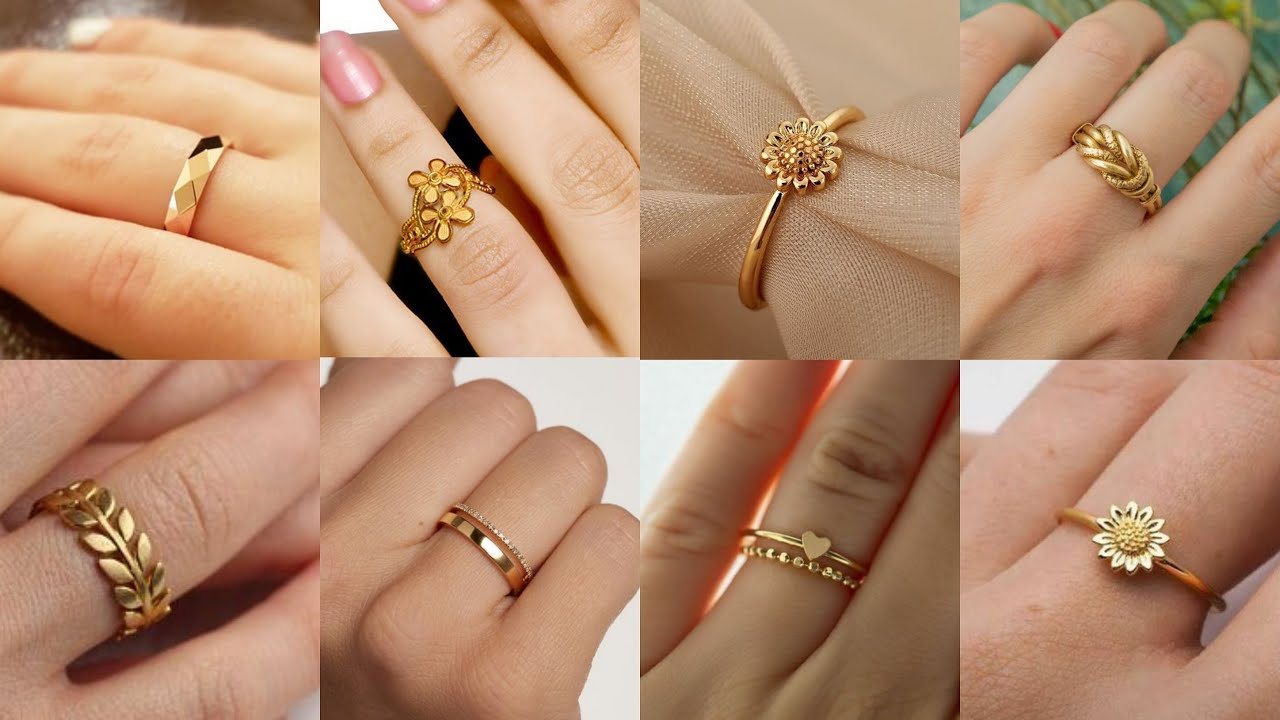 Gold Sunflower Ring | Floral Jewelry | Veeaien Designs