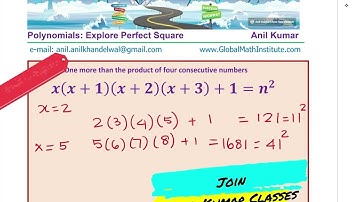 Will Product of 4 Consecutive Numbers Plus 1 be a Perfect Square Justify Your Answer Challenge Q