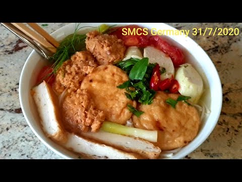 CÁCH NẤU BÚN RIÊU TÔM CHẢ CÁ NGON ĐẬM ĐÀ HƯƠNG VỊ.