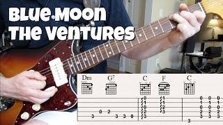 Blue Moon (Ventures cover with tabs) chords