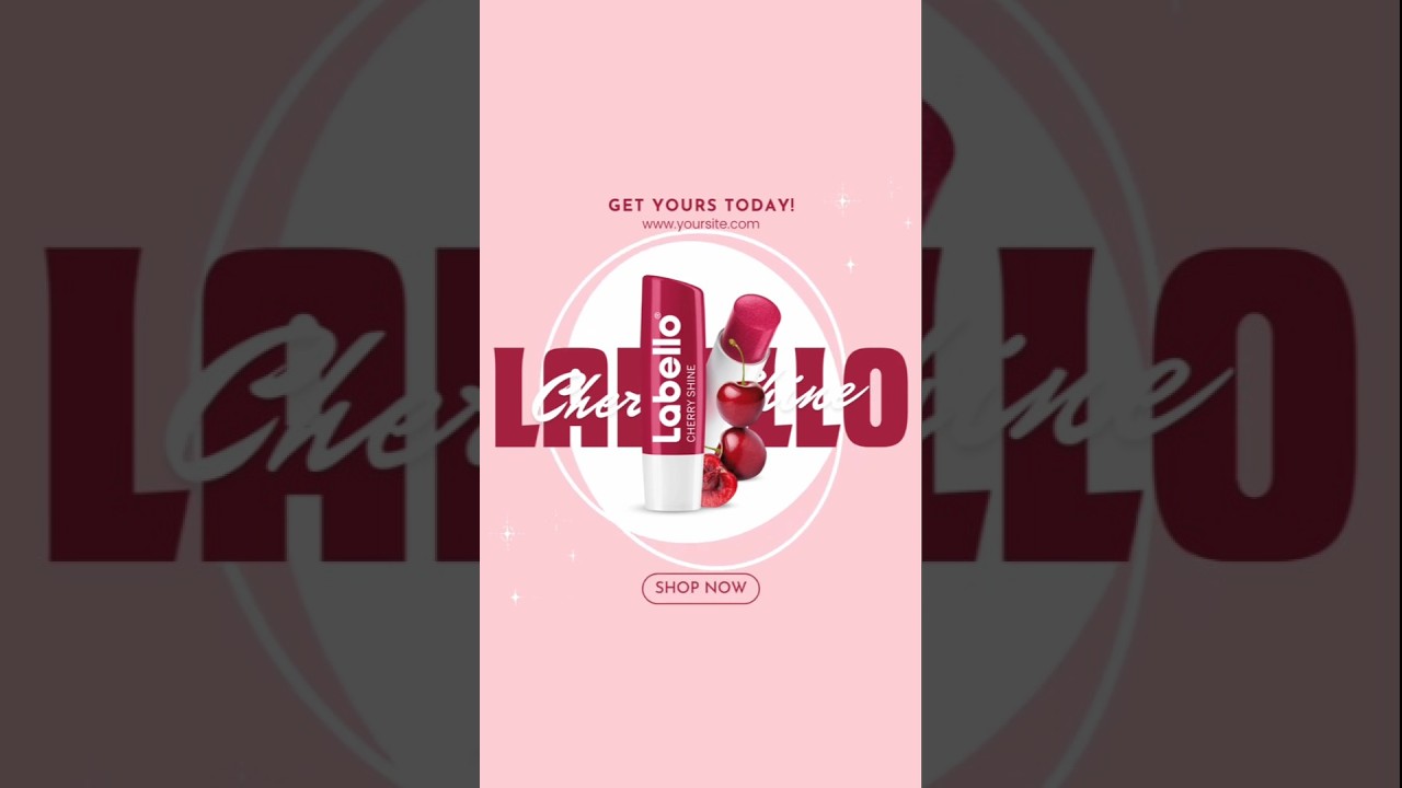 Glow Your Lips: Labello Lip Balm Motion Graphic | Graphic Design