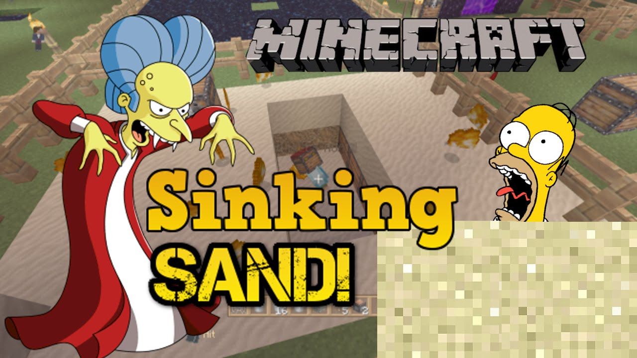 Sinking Sand! Tutorial On Minecraft Xbox One Edition YouTube