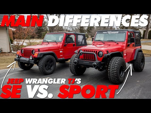 Jeep TJ SE vs. Sport Main Differences - YouTube