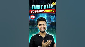 Take Your first step to start coding!! #codingtips #shorts