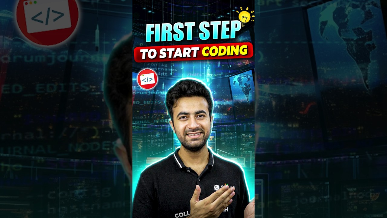 Take Your first step to start coding!! #codingtips #shorts