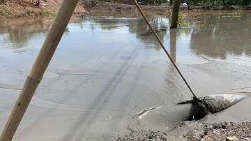 TRỰC TIẾP Máy hút Bùn đặc sệt chảy ra không nổi lắp ao vườn | vùng quê MINH CÔNG