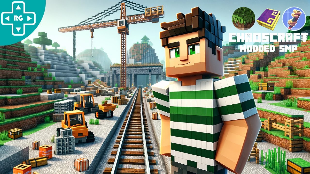 Building an Epic Railway with the Create Mod - ChaosCraft Modded SMP ...