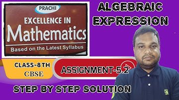 #class8 Algebraic Expression|| solution of excellence MATHEMATICS 