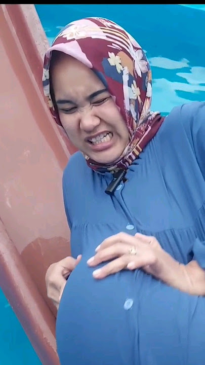 DRAMA IBU HAMIL CANTIK MELAHIRKAN BAYI DI KOLAM RENANG GARA2 TERPLESET #shorts