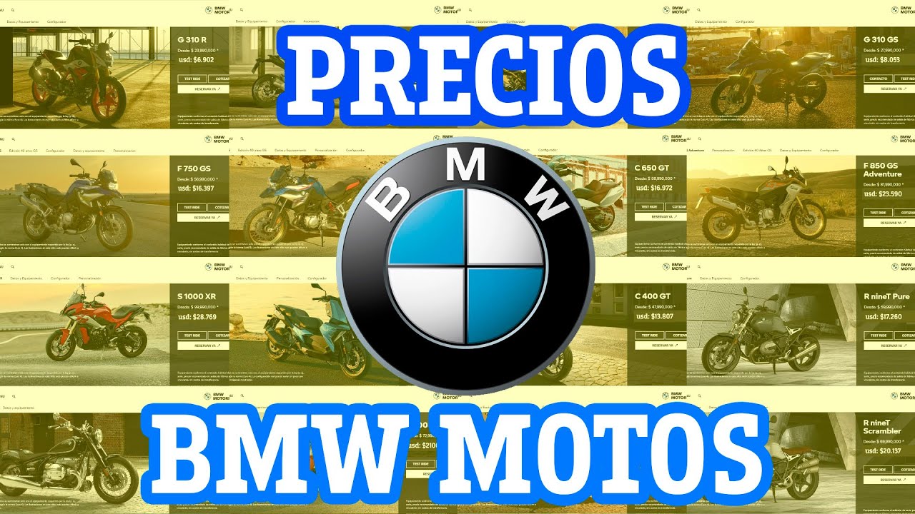 PRECIOS de todas las motos BMW 2021 | 🔥Precios actualizados🔥 - YouTube