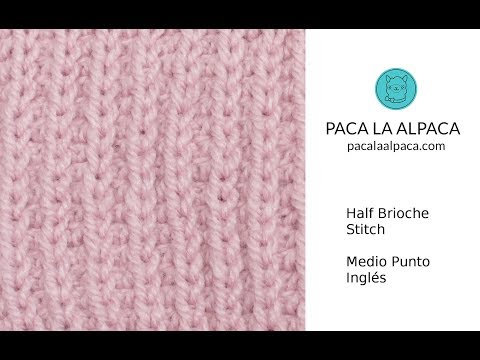 Half Brioche Stitch