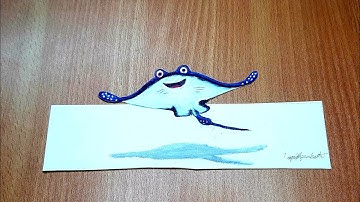 How to draw Mr.Ray |finding Dory #3D