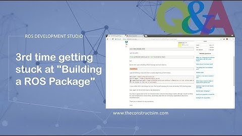 [ROS Q&A] 075 - 3rd time getting stuck at "Building a ROS Package"